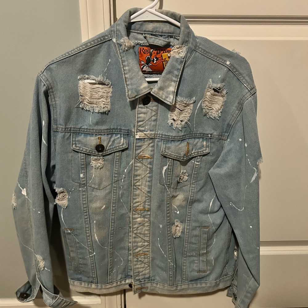 Distressed Denim Jacket